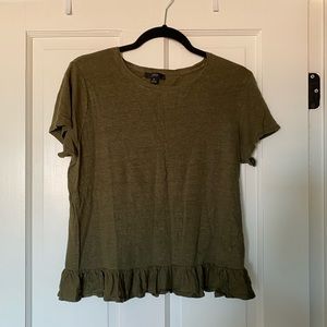 JCrew ruffle tshirt